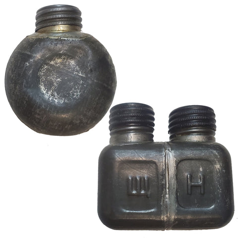 Rare WWI/WWII Military Rifle Oil Bottles - Small