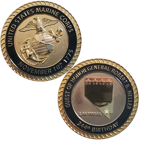 USMC 244th Birthday Challenge Coin
