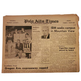 Rare Palo Alto Times 5/5/1961 "Boy, what a ride! America's first astronaut...""
