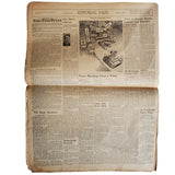 Rare Ventura County Star Free Press 12/9/1941 "Another US Ship Sunk" "Leningrad Isolated..."