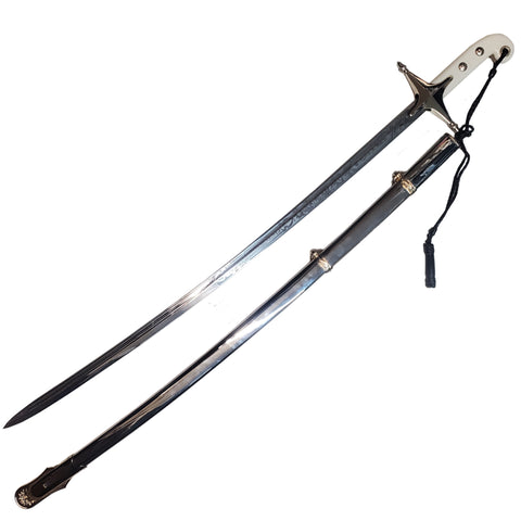 SALE USMC Certified Officers NS Meyer Mameluke Sword W. Germany App Serial # 322