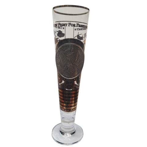 The U.S. Fight for Freedom & Democracy Glass