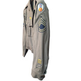 WWII Men's US Military Wool Field Jacket (Ike)- OD 38L