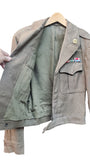 WWII Men's US Military Wool Field Jacket (Ike)- OD 38L