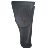 Holster - Vintage Army U.S. Graton & Knight Co. Leather Flap - Black