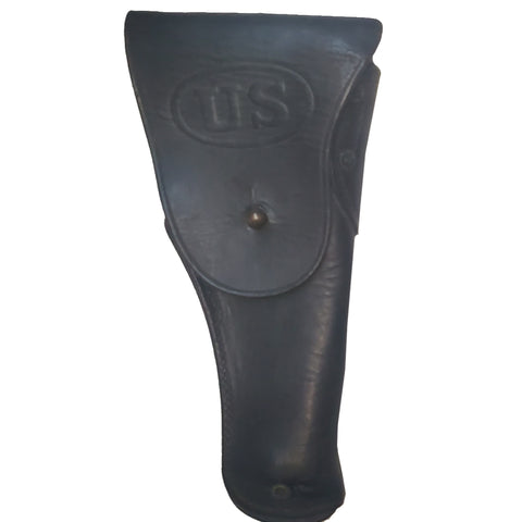 Holster - Vintage Army U.S. Graton & Knight Co. Leather Flap - Black