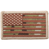 Patch - US Flag -  Hook & Loop 3 3/8" x 1 7/8"