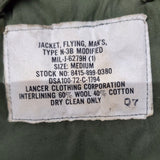 USAF 1511 Men’s N3B Flyers Nylon Twill Jacket -  Sage