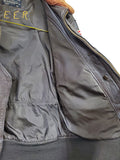 Vintage Leather Navy Pilots Jacket