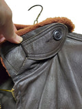 Vintage Leather Navy Pilots Jacket