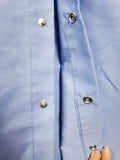 80's Chambrays US Navy Blue Short Sleeve Shirts
