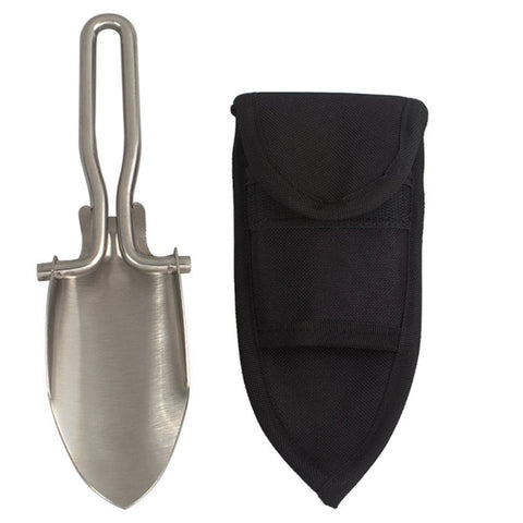 Rothco Stainless Steel Folding Shovel W/Sheath  (R-37) - Hahn's World of Surplus & Survival