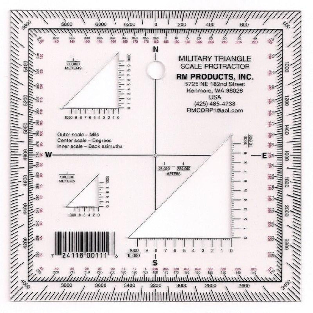 RM Products Military Triangle Protractor