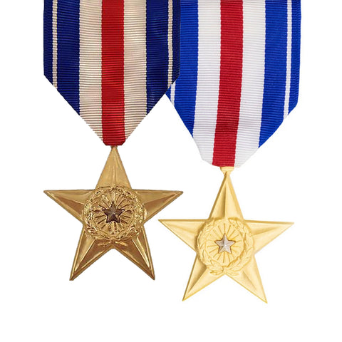 Full Size Medal - Silver Star - Anodized or Non-Anodized