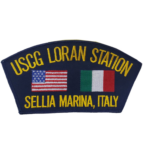Patch -  USCG LORAN Station / Sellia Marina, Italy CAP - Sew On (7450)