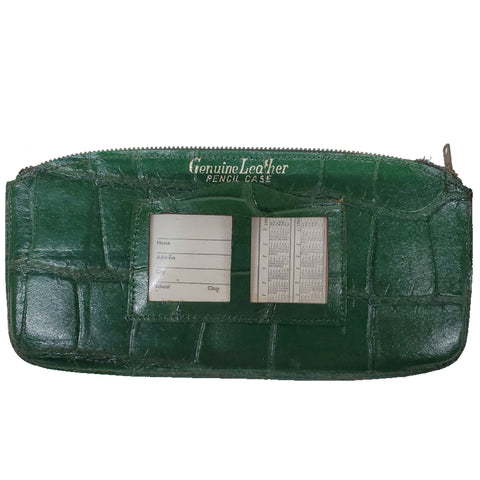 Vintage 1960's Leather Wallet w/Original 1965 Calendar