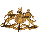 Vintage British Military Victorian Coat of Arms Badge