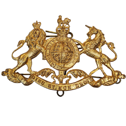 Vintage British Military Victorian Coat of Arms Badge