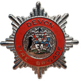 Vintage Devon Fire Brigade Badge