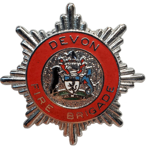 Vintage Devon Fire Brigade Badge