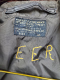 Vintage Leather Navy Pilots Jacket