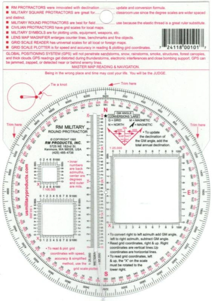 RM Products Military Round Protractor