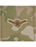 Patch - USAF Scorpion Rank w/Fastener - Spice Brown 2x2
