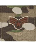 Patch - USAF Scorpion Rank w/Fastener - Spice Brown 2x2