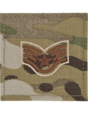 Patch - USAF Scorpion Rank w/Fastener - Spice Brown 2x2