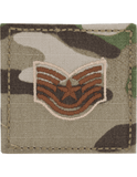 Patch - USAF Scorpion Rank w/Fastener - Spice Brown 2x2