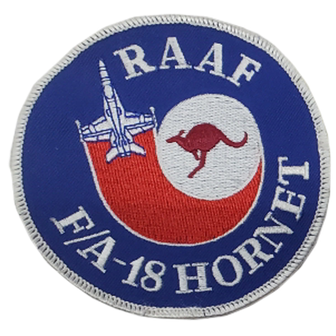 RAAF Royal Australian Air Force F/A-18 Hornet Sew On Patch (7206