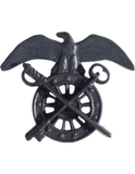 Badge - U.S. Army - Black Metal Officer Branch of Service Insignias