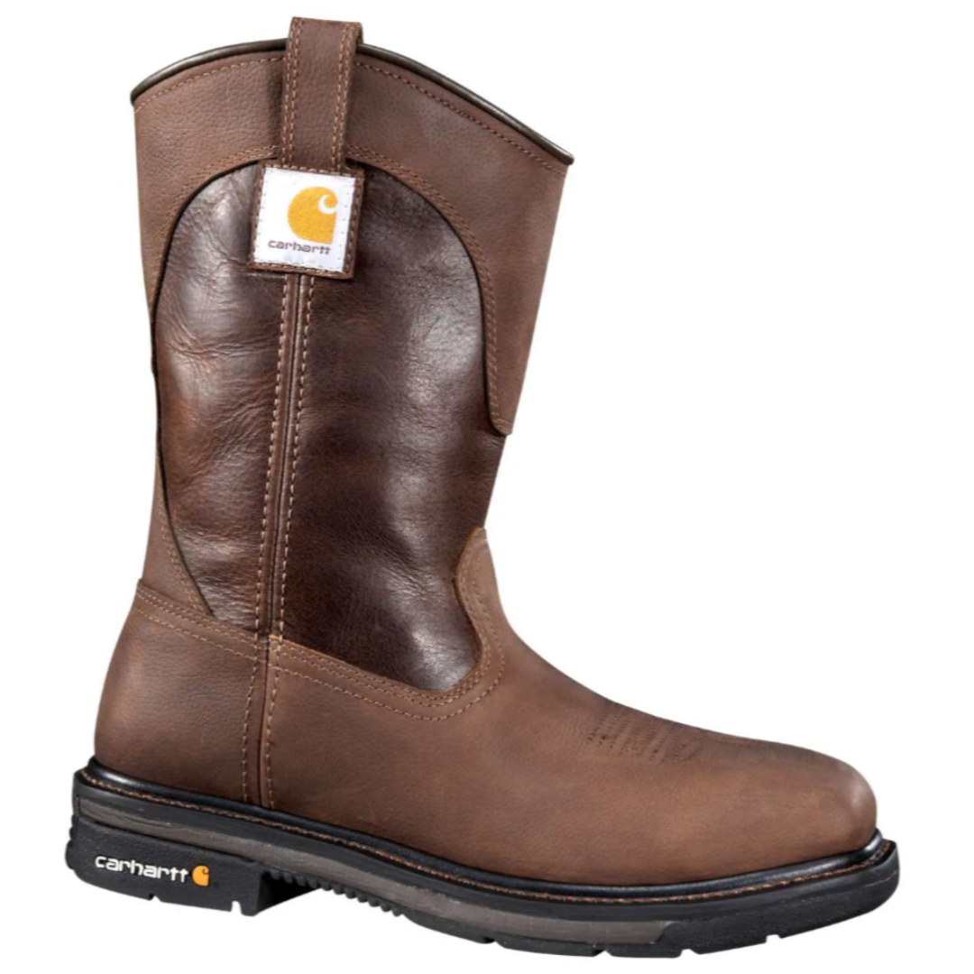 Carhartt Steel Toe Work Boots Mens 12 Brown Leather Waterproof‎ EH CH462 Rugged Flex® 6 main image 4