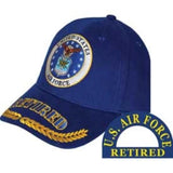 Eagle Emblems USAF Retired Ball Cap - Royal Blue (EM-CP00403) - Hahn's World of Surplus & Survival
