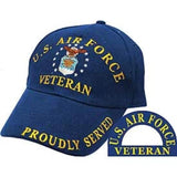 Eagle Emblems USAF Veteran Ball Cap - Royal Blue (EM-CP00404) - Hahn's World of Surplus & Survival