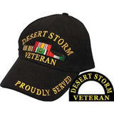 Eagle Emblems Desert Storm Veteran Ball Cap - Black (EM-CP00607) - Hahn's World of Surplus & Survival