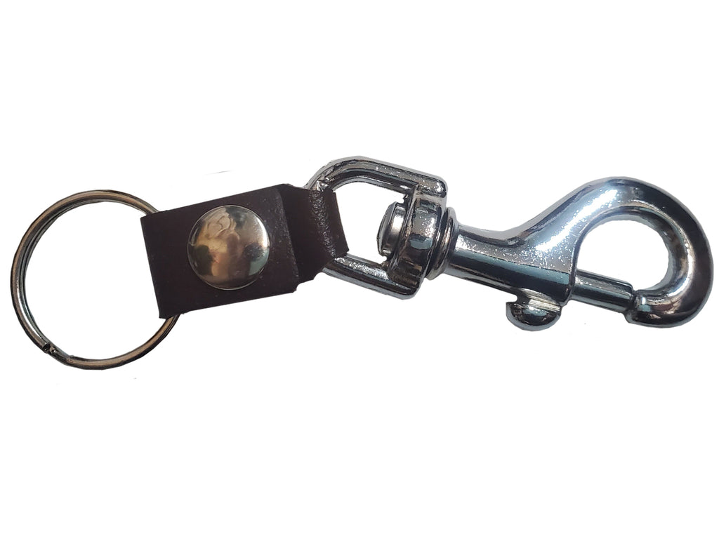 Key Ring - Bolt Snap w/Leather Split Ring Holder Key Chain Accessory –  Hahn's World of Surplus & Survival