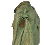 Jacket - USED U.S. Army OD Cold Weather M65 Field w/Hood & Patches