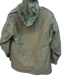 Jacket - USED U.S. Army OD Cold Weather M65 Field w/Hood & Patches