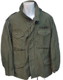 Jacket - USED U.S. Army OD Cold Weather M65 Field w/Hood & Patches
