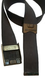 SALE Belt - Vintage German Field Combat Military w/Brass Buckle