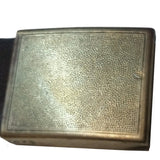 SALE Belt - Vintage German Field Combat Military w/Brass Buckle