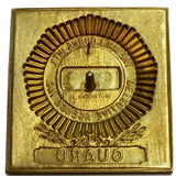 SALE Obsolete Hat Badge - WMJ Burns Int'l Detective Agency Guard - Gold