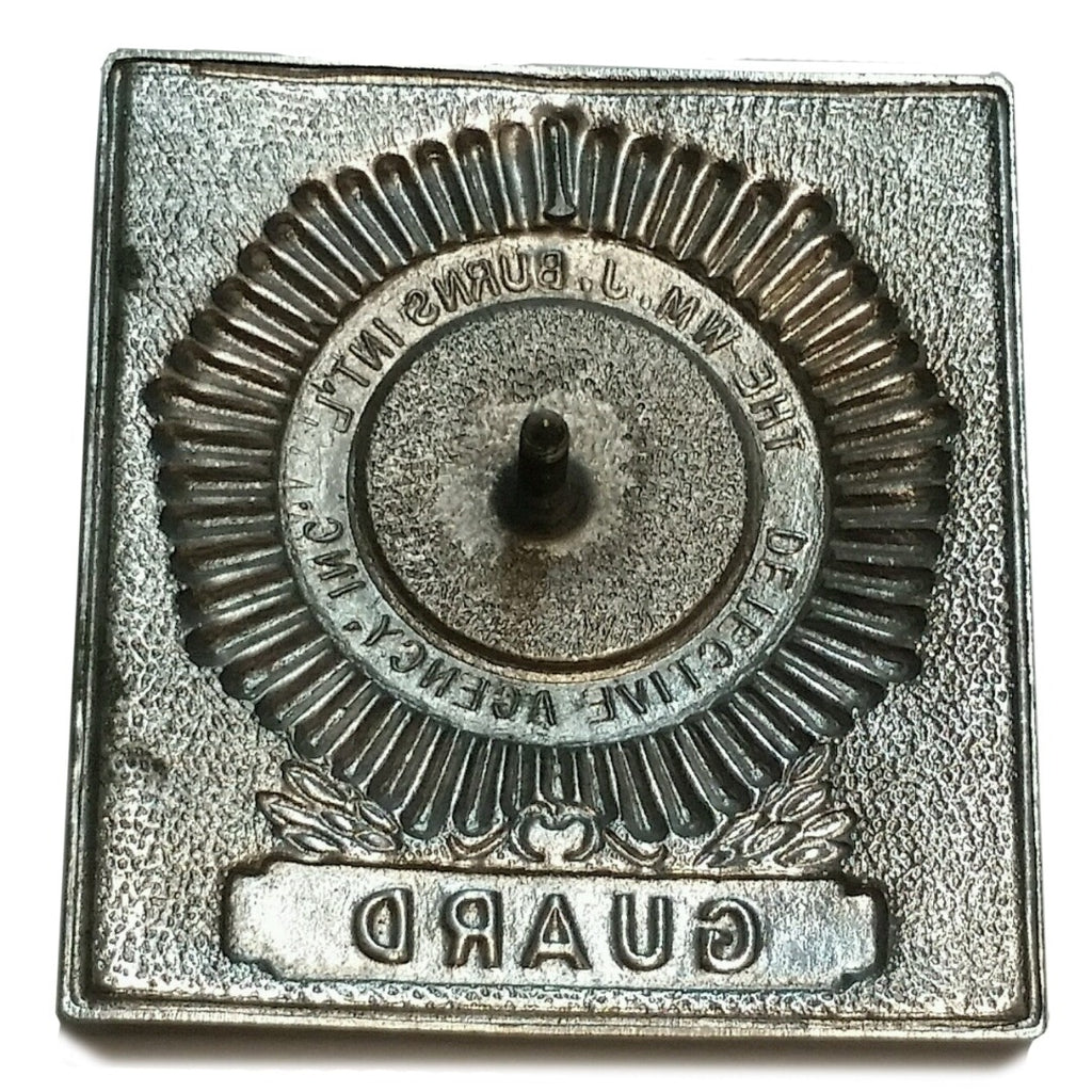 SALE Obsolete Hat Badge - WMJ Burns Int'l Detective Agency Guard