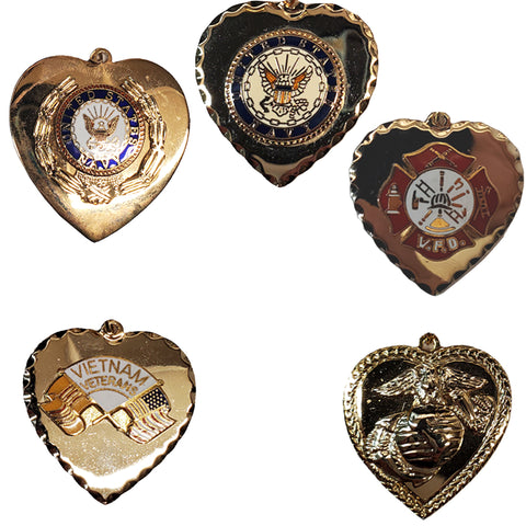 Military/Fire Dept.  Sweet Heart Necklace