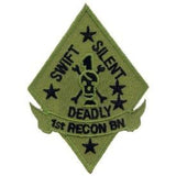 Eagle Emblems USMC, 1st Recon Subdued Patch (EM-PM0869) - Hahn's World of Surplus & Survival