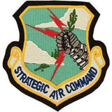 Eagle Emblems Patch-USAF, Strat. Air Cmd. Moc-Leather Backing 4-1/8" (EM-PM7026) - Hahn's World of Surplus & Survival