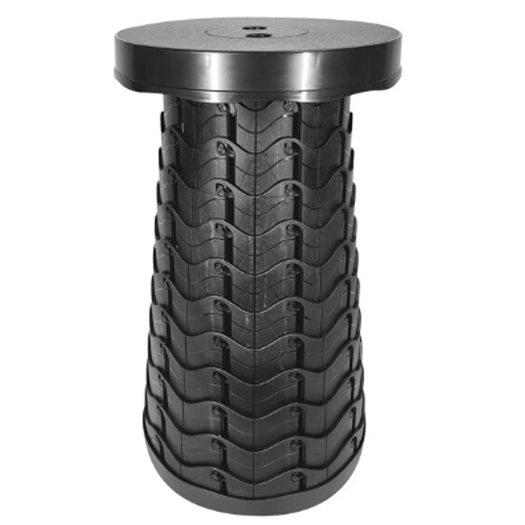 WFS Compact Telescoping Camping Stool Black - Main Image