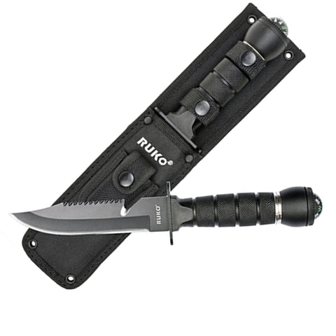 Knife - RUKO 11.75" Survival  w/Black Nylon Sheath (RUK0163)