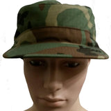 R&B Distributing Co. Hot Weather Woodland Camo Patrol Cap (R&B-349) - Hahn's World of Surplus & Survival - 1